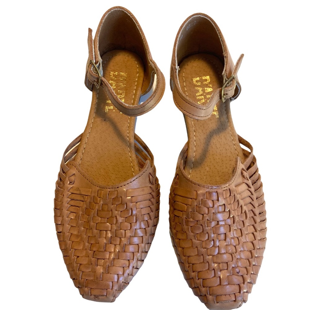 D’ARTE Huarache Sandals Tan with Strap Women Size 8